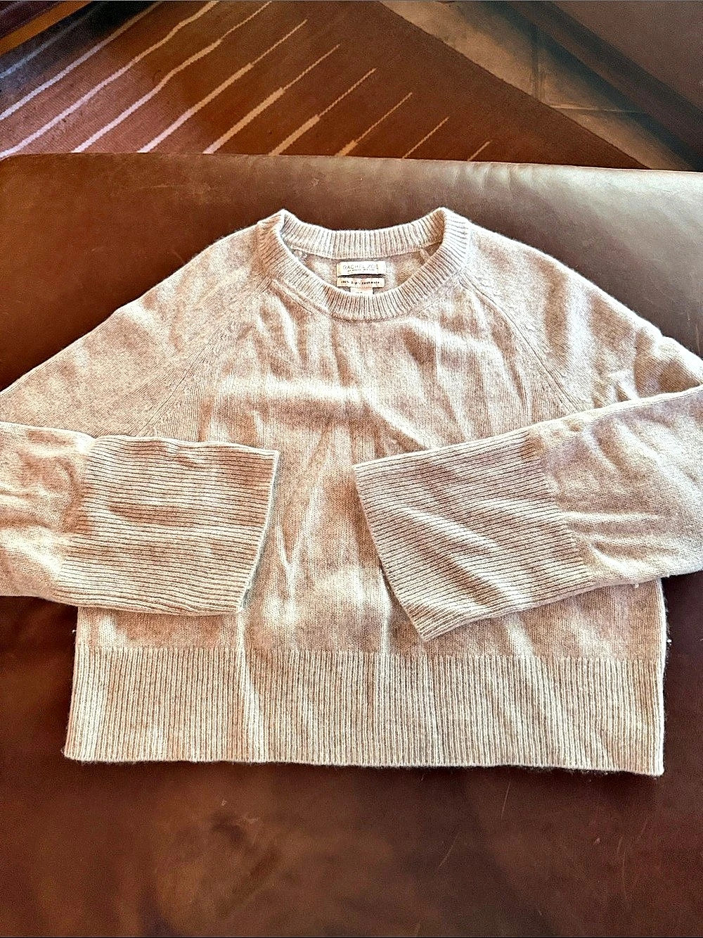 Rachel Zoe Cashmere Crewneck Sweater in Gray XL Like New